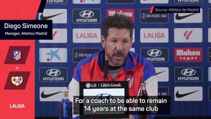 Simeone claims luck is the key to his Atletico longevity