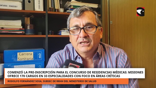 Comenzó la pre-inscripción para el concurso de residencias médicas: Misiones ofrece 170 cargos en 33 especialidades con foco en áreas críticas