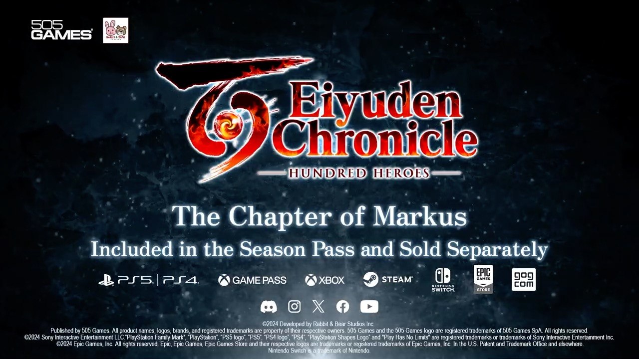 Eiyuden Chronicle Hundred Heroes Official The Chapter of Markus Launch Trailer