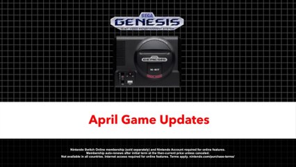SEGA Genesis Official April 2025 Game Updates Trailer