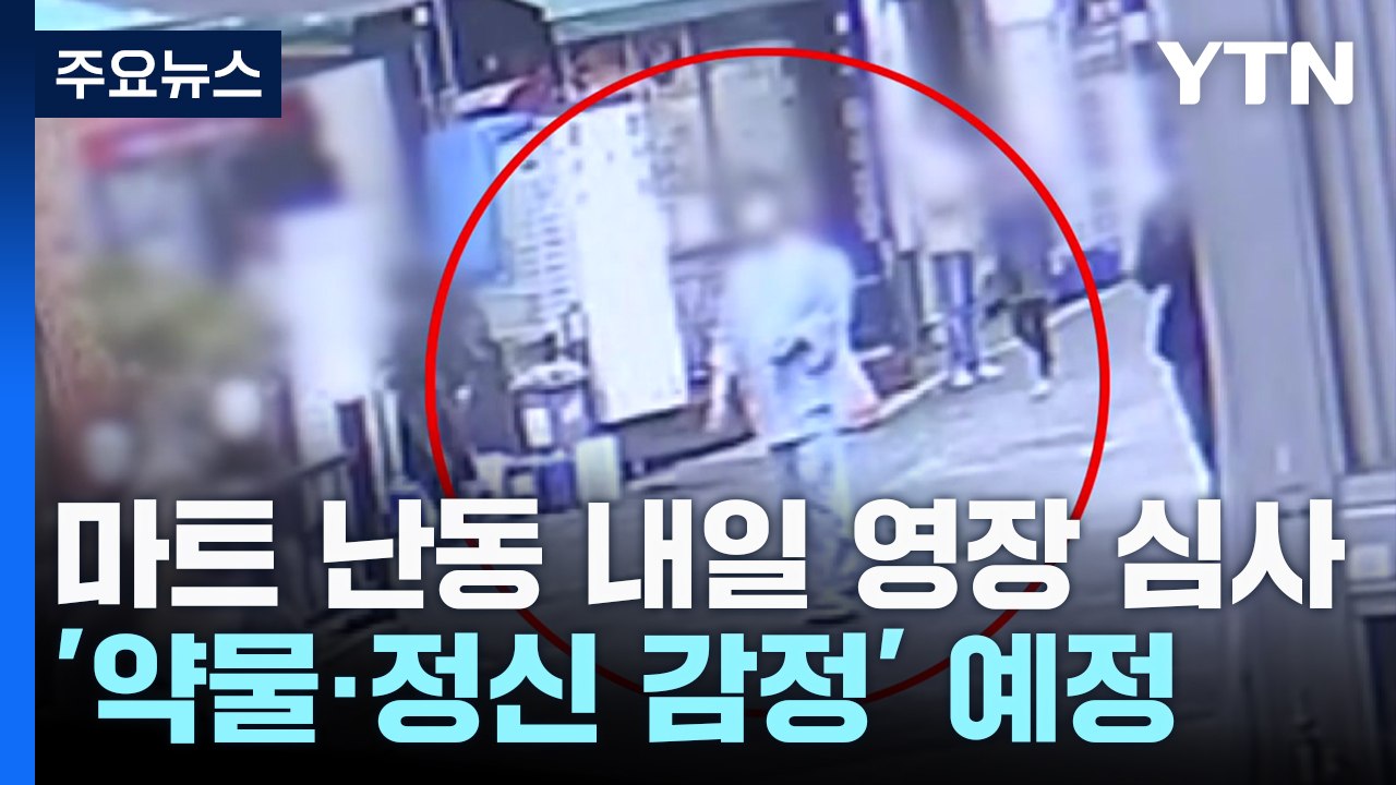 '마트 흉기 난동' 내일 영장 심사...약물 검사 예정 / YTN