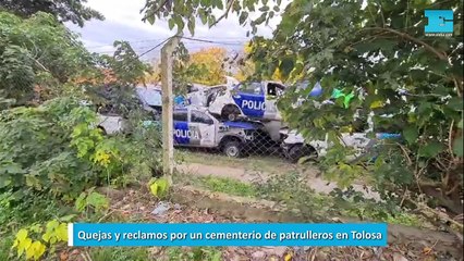 Quejas y reclamos por un cementerio de patrulleros en Tolosa