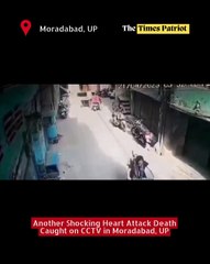 Another Shocking Heart Attack Death Caught on CCTV in Moradabad, UP