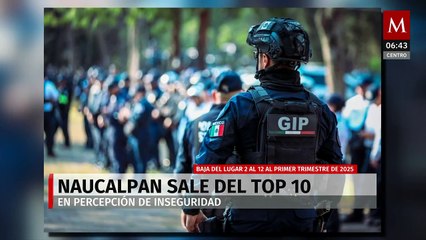Naucalpan sale del top 10 en percepción de inseguridad en 2025