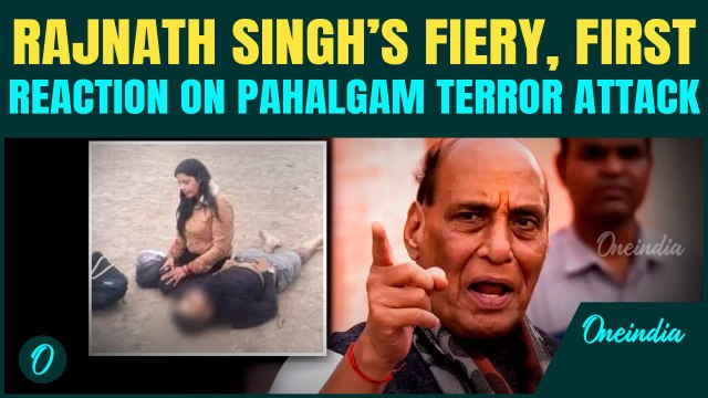 Pahalgam Terror Attack: Rajnath Singh Vows Strong Response to J&K Attack | Watch His First Reaction