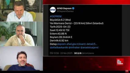 Cüneyt Özdemir ve Arda Hazinedaroğlu depreme canlı yayında yakalandı