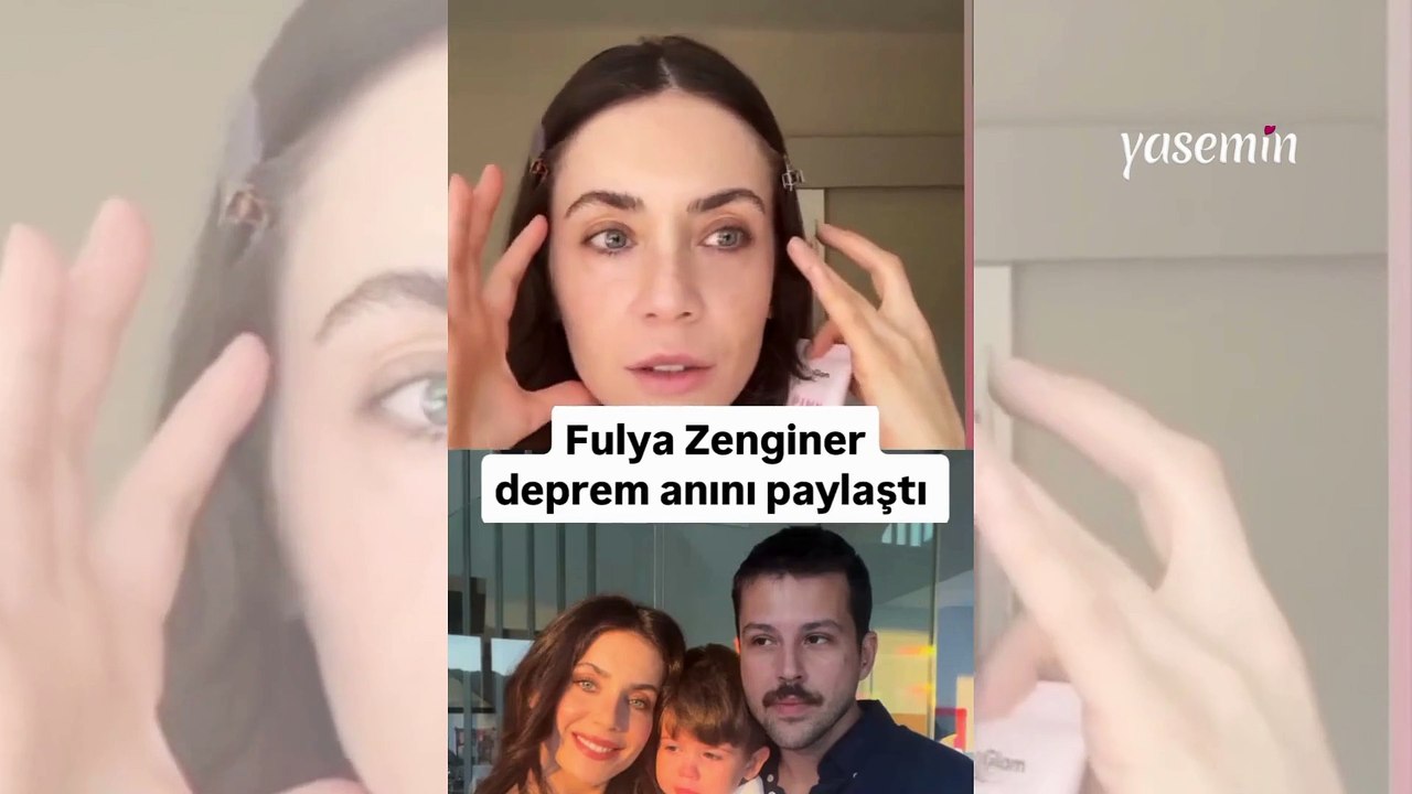 Fulya Zenginer depreme çekim yaparken yakalandı! Bağırarak çocuğuna böyle koştu