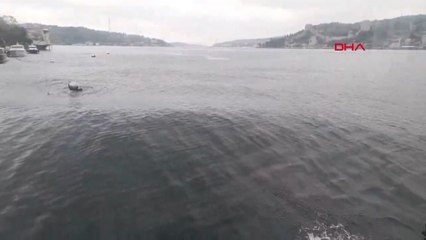 Deprem anında boğazda oluşan dalgalar görüntülendi