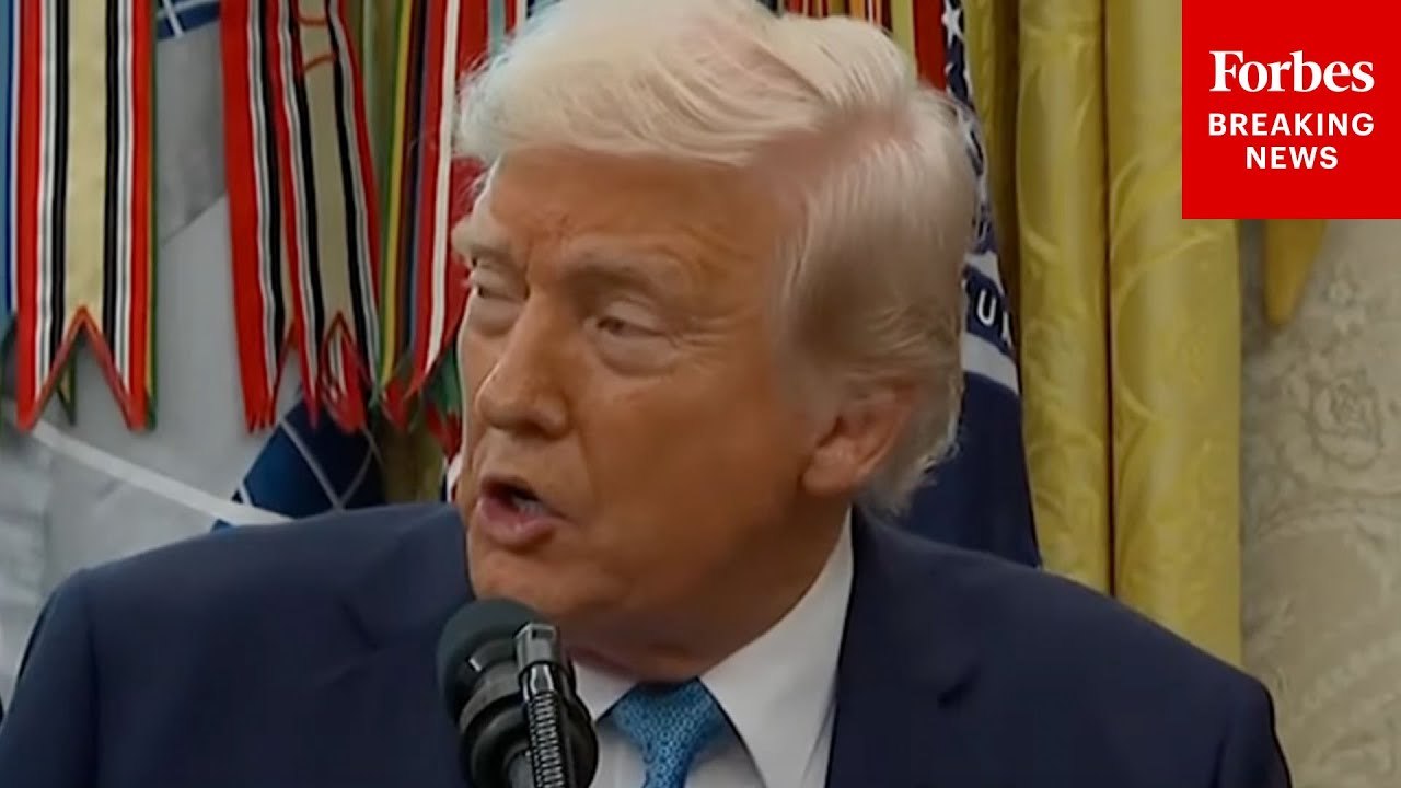 President Trump Brags About '$7 Trillion' Investment In U.S. And Credits 2024 Victory And Tariffs