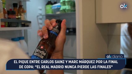 El pique entre Carlos Sainz y Marc Márquez por la final de Copa: "El Real Madrid nunca pierde las finales"