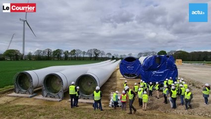 Bretagne : visite d'un chantier éolien