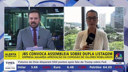 JBS aguarda aprovação da Comissão de Valores Mobiliários para votar sobre listagem dupla