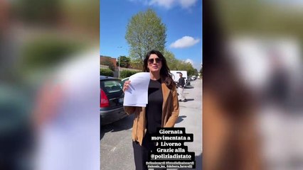 Elisa Isoardi derubata a Livorno