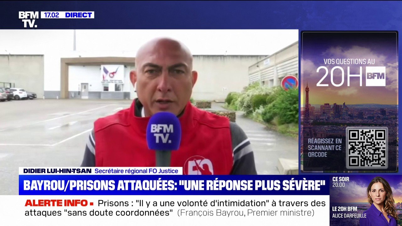 "Il y a un soutien du gouvernement": Didier Lui-Hin-Tsan, secrétaire régional FO justice, revient sur la visite des ministres dans le centre pénitentiaire de Saint-Quentin-Fallavier