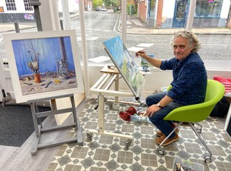 Tim Burns talks about his Aldeburgh painting