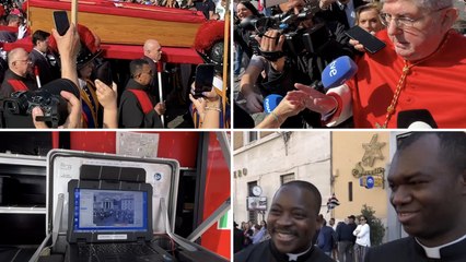 La traslazione, le lunghe code e l’assalto al cardinale: il video-racconto della giornata in Piazza San Pietro