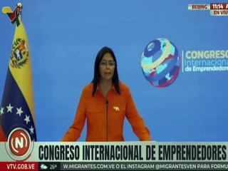 Vpdta. Delcy Rodríguez: América Latina tiene una de las tasas más altas de emprendimiento