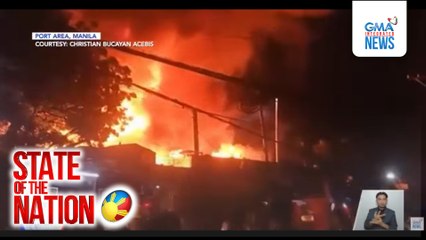 Nasa 200 bahay, nasunog sa port area | SONA
