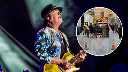 Carlos Santana guitarrista mexicano es hospitalizado de emergencia