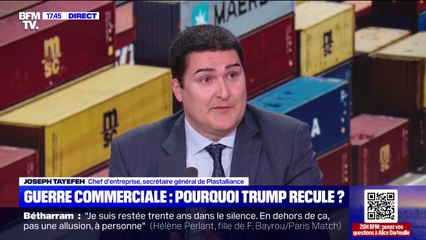 "On a quelqu'un qui fait du bluff": Joseph Tayefeh, chef d'entreprise, réagit aux propos de Donald Trump qui souhaite baisser les surtaxes contre la Chine