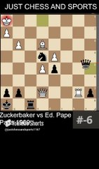 Zuckerbaker vs Ed. Pape. Queen's checkmate