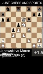 David Janowski defeats Marco with the Ladder checkmate