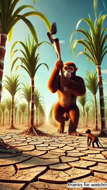 Beautiful Story By Monkey and his baby