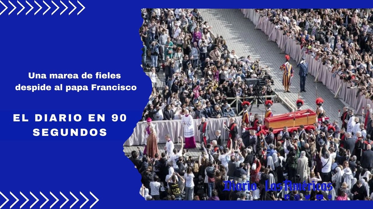 Una marea de fieles despide al papa Francisco | El Diario en 90 segundos