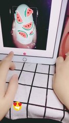 Creative Watermelon Nail Art Tutorial 🍉💅