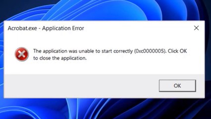 the application was unable to start correctly 0xc00005 on Windows 11 / 10 / 8 / 7 fix