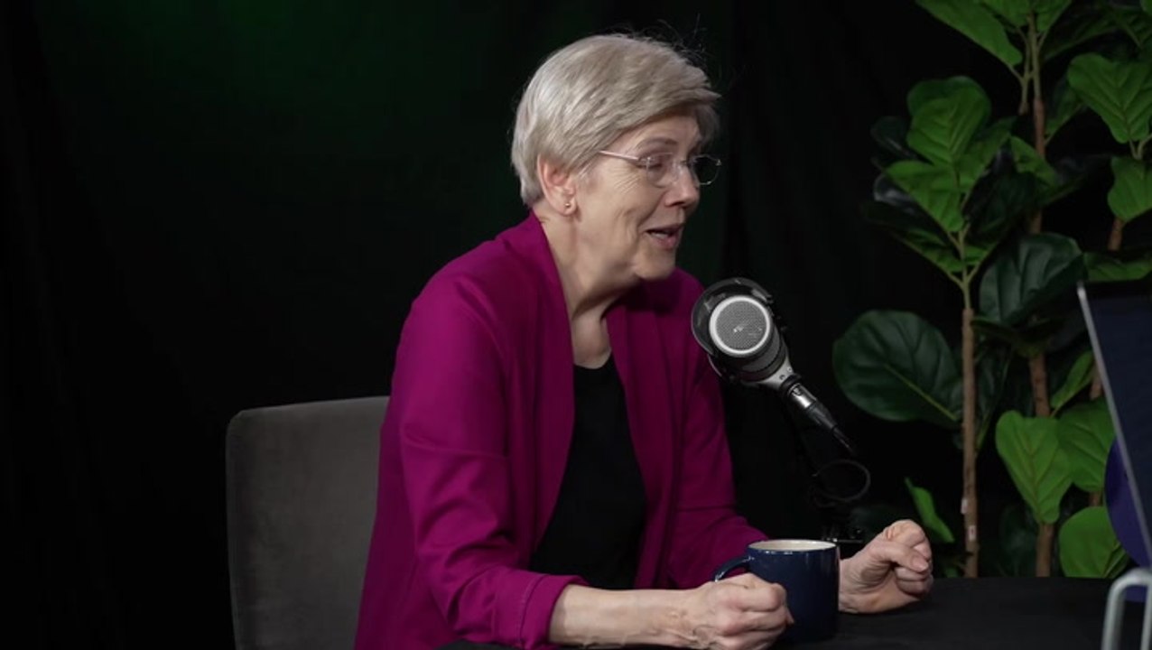 Awkward moment Elizabeth Warren laughs when asked if Joe Biden was as sharp as her