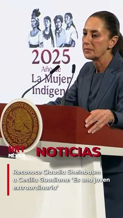 Durante la Mañanera del Pueblo, la presidenta Claudia Sheinbaum reconoció la convicción de la senadora Cecilia Guadiana: "Vivió la muerte de su padre y siguió con la lucha".