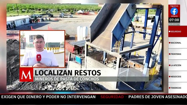 Localizan restos de otros dos mineros en Pasta de Conchos, Coahuila