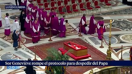 La monja que lloró junto al cajón de Francisco