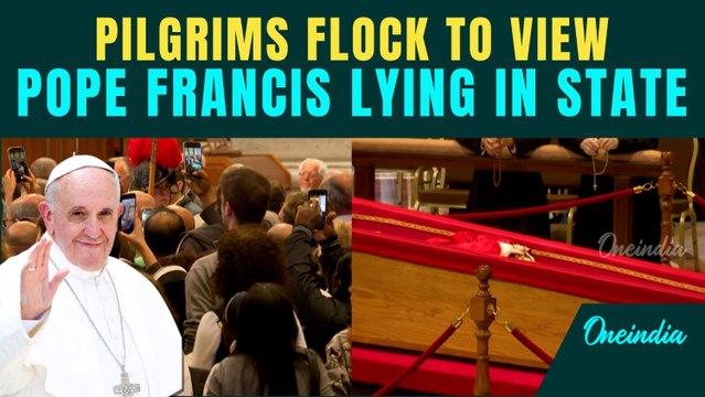 Pope Francis Funeral: First Video Shows Over 20,000 Gather to See Pope’s Body | Vatican Flooded