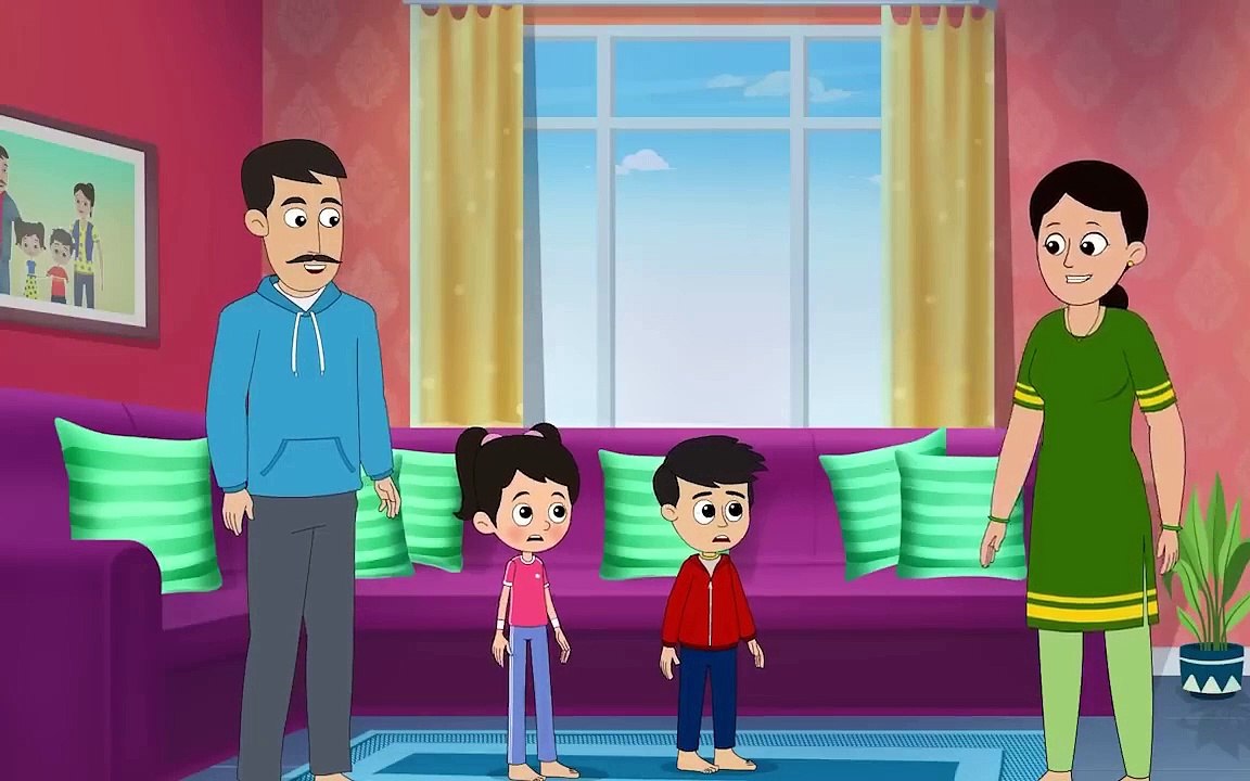 Mom’s Healthy Routine - English Cartoon.