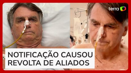 Bolsonaro é intimado por Oficial de Justiça na UTI sobre ação no STF após participar de live