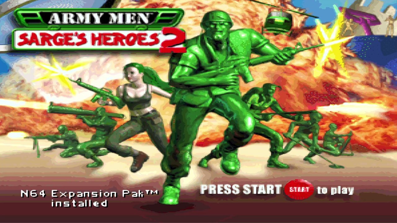 Army Men: Sarge's Heroes 2 - Multiplayer Deathmatch - Nintendo 64