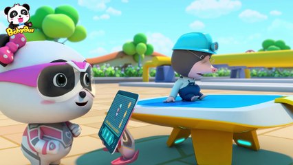 Water Pipe_s Broken_ Water Gushing out _ Super Panda Rescue Team 3 _ BabyBus Cartoon for Kids(1080P_HD)