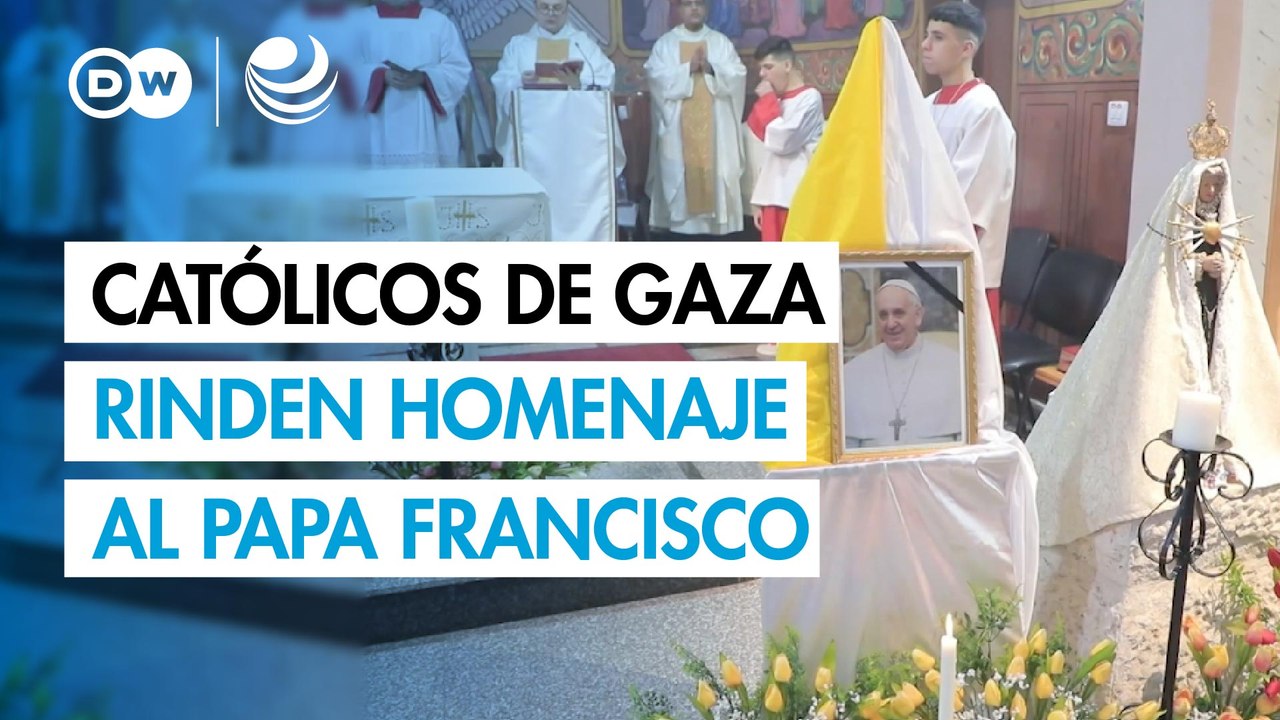 Los católicos de Gaza rinden homenaje al papa Francisco