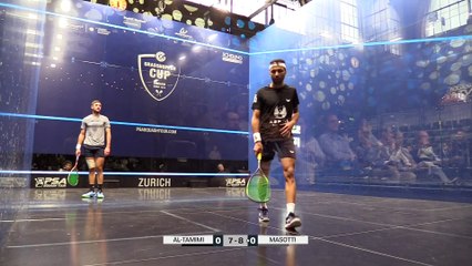 PSA Squash Tour - Grasshopper Cup Zurich (2e tour hommes) - Baptiste Masotti - Abdulla Al-Tamimi