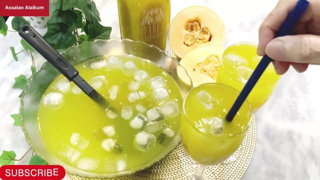 Kharbooza Sharbat | Muskmelon Juice Recipe | Thanda Kharbuja Drink for Summer Days