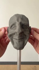 Face speed scultp #claymation #stopmotion #claymagic #claysculpting