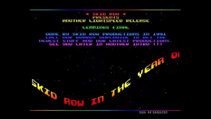 Amiga Cracktro Lemmings by Skid Row (1991)