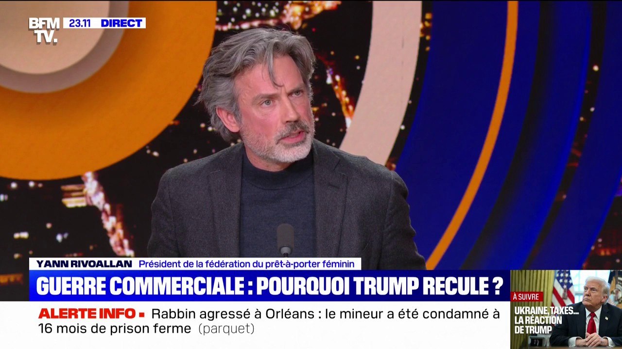 Guerre commerciale: pour Yann Rivoallan, président de la fédération du prêt-à-porter féminin, "la guerre de communication est lancée" pour les entreprises