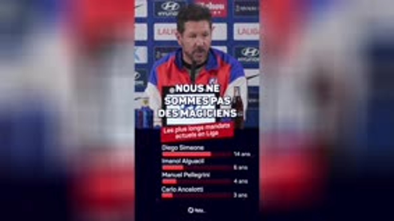 Atlético - Simeone révèle le secret de sa longévité sur le banc des Colchoneros