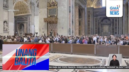 Mga gustong masilayan ang labi ni Pope Francis, nakapila sa loob ng St. Peter's Basilica | Unang Balita