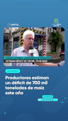 Productores estiman un déficit de 700 mil toneladas de maíz este año}