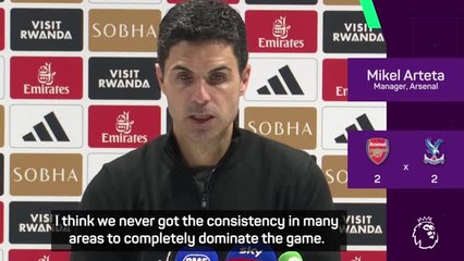 Arteta refuses to blame injuries & PSG for draw with Palace