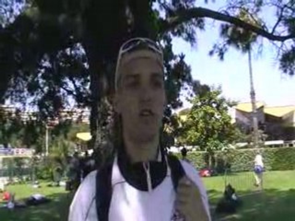 Interview de Thomas Chastagner - Antibes 2008 - Finswimming